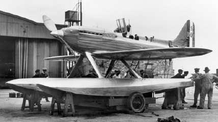 The Schneider Trophy’s winning S6 seaplane racer in 1931