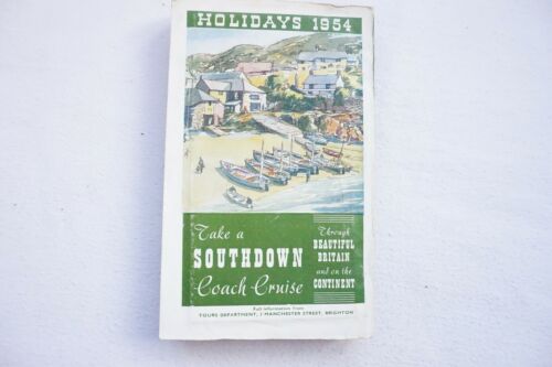 A 1954 Southdown coach cruise brochure